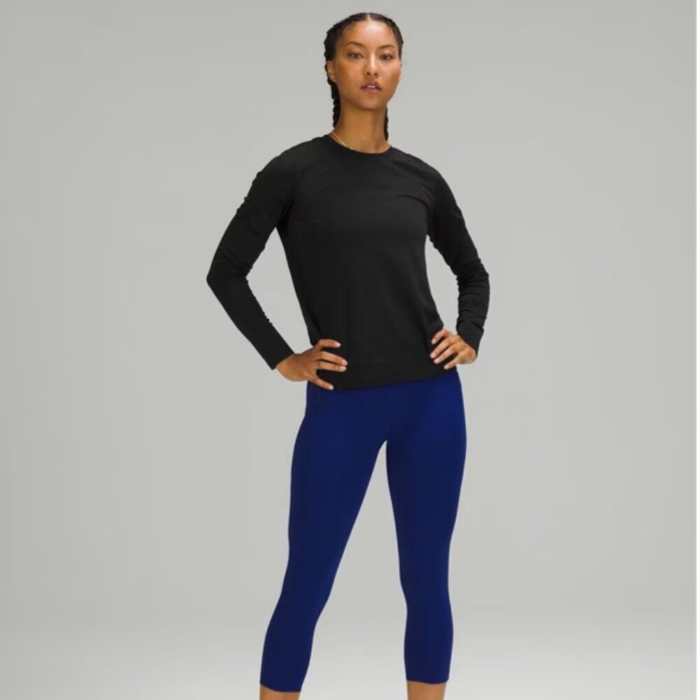 Lululemon Swiftly Relaxed Long Sleeve Shirt Size 10 Black